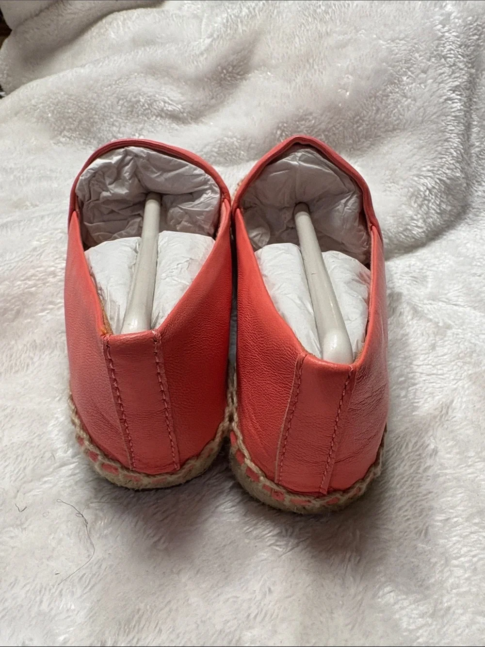 Tory Burch Leather Espadrille Flats